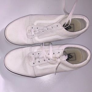 white vans barely worn